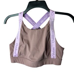 Outdoor Voices Snacks Purple Sports Bra M